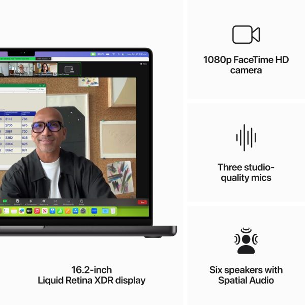 16-inch MacBook Pro: Apple M3 Max chip with 14‑core CPU and 30‑core GPU, 1TB SSD - Space Black Supply