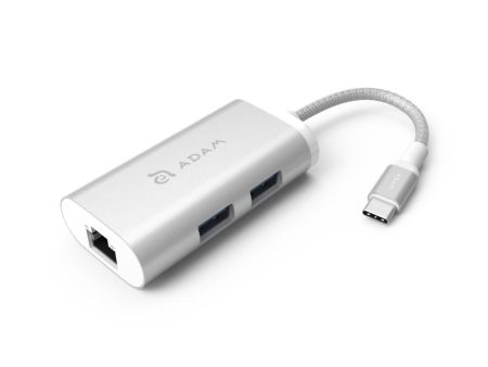 ADAM ELEMENTS Casa eC301 USB C 3-in-1 Hub - Silver Sale