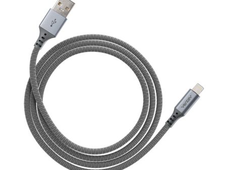 VENTEV Chargesync Alloy Lightning Cable 1.2m - Steel Gray For Discount