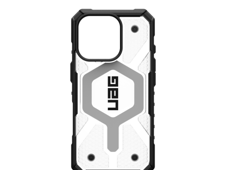 UAG Pathfinder Clear MagSafe Case for iPhone 16 Pro - Ice Silver For Sale