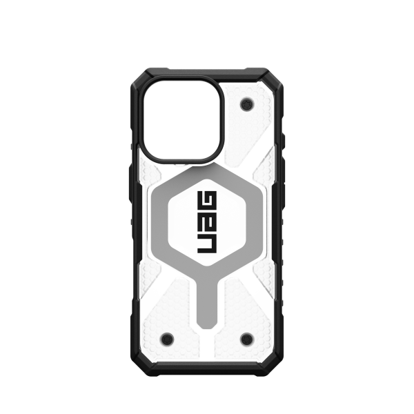 UAG Pathfinder Clear MagSafe Case for iPhone 16 Pro - Ice Silver For Sale