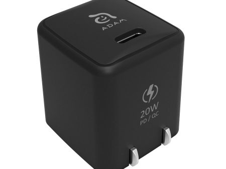 ADAM ELEMENTS Omnia X1 20W USB-C PD Wall Charger - Black Hot on Sale