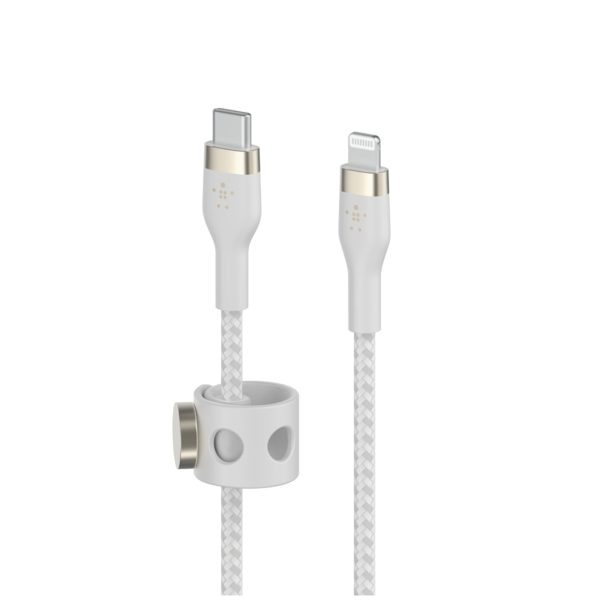 BELKIN Boost Charge Pro Flex USB-C to Lightning Cable 1m - White Cheap