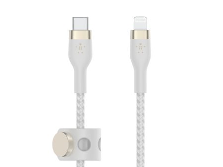 BELKIN Boost Charge Pro Flex USB-C to Lightning Cable 1m - White Cheap