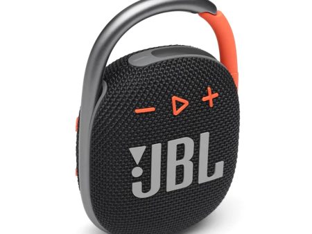 JBL Clip 4 Portable Bluetooth Speaker - Black Orange For Cheap