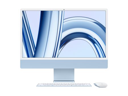 24-inch iMac with Retina 4.5K display: Apple M3 chip with 8‑core CPU and 10‑core GPU, 512GB SSD - Blue For Sale