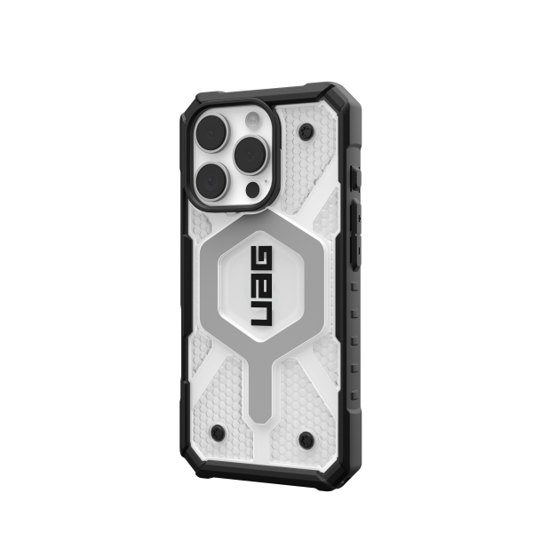 UAG Pathfinder Clear MagSafe Case for iPhone 16 Pro - Ice Silver For Sale