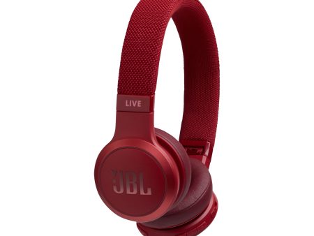 JBL Live 400BT Wireless On-Ear Headphones - Red Fashion