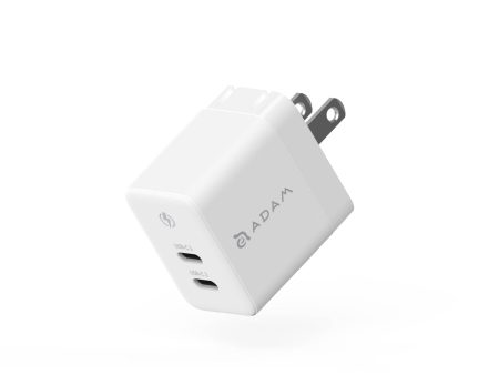 ADAM ELEMENTS OMNIA X35C GaN 35W Dual USB-C Wall Charger -White Discount