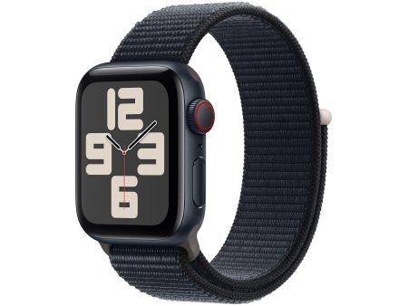 Apple Watch SE GPS + Cellular 40mm Midnight Aluminum Case with Midnight Sport Loop For Sale